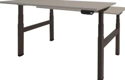 Schaffenburg Dextro Plus Duo Zit-sta-bureau Rechthoekig H-Frame 1.600 (B) x 800 (D) x 645 (H) mm Melamine