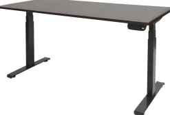 Schaffenburg Dextro Plus Zit-sta-bureau Rechthoekig Kersen T-Voet 1.800 (B) x 800 (D) x 645 (H) mm Melamine