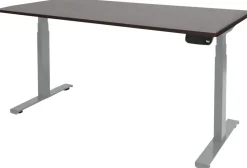 Schaffenburg Dextro Plus Zit-sta-bureau Rechthoekig Eiken T-Voet 1.800 (B) x 800 (D) x 645 (H) mm Melamine