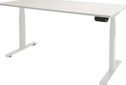 Schaffenburg Dextro Plus Zit-sta-bureau Rechthoekig T-Voet 1.800 (B) x 900 (D) x 645 (H) mm Melamine