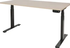 Schaffenburg Dextro Plus Zit-sta-bureau Rechthoekig Eiken T-Voet 1.800 (B) x 800 (D) x 645 (H) mm Melamine