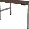 Schaffenburg Dextro Plus Duo Zit-sta-bureau Rechthoekig Eiken H-Frame 1.200 (B) x 800 (D) x 645 (H) mm Melamine