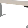Schaffenburg Dextro Plus Zit-sta-bureau Rechthoekig Eiken T-Voet 1.600 (B) x 800 (D) x 645 (H) mm Melamine