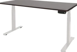 Schaffenburg Dextro Plus Zit-sta-bureau Rechthoekig Eiken T-Voet 1.600 (B) x 800 (D) x 645 (H) mm Melamine