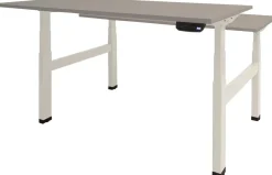 Schaffenburg Dextro Plus Duo Zit-sta-bureau Rechthoekig H-Frame 1.200 (B) x 800 (D) x 645 (H) mm Melamine
