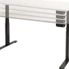 Schaffenburg Dextro Plus Zit-sta-bureau Rechthoekig T-Voet 1.800 (B) x 800 (D) x 645 (H) mm Melamine