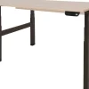 Schaffenburg Dextro Plus Duo Zit-sta-bureau Rechthoekig Eiken H-Frame 1.400 (B) x 800 (D) x 645 (H) mm Melamine
