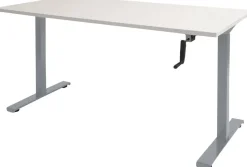 Schaffenburg Dextro Slinger Zit-sta-bureau Rechthoekig T-Voet 1.400 (B) x 800 (D) x 705 (H) mm Melamine