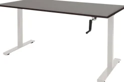 Schaffenburg Dextro Slinger Zit-sta-bureau Rechthoekig Eiken T-Voet 1.800 (B) x 800 (D) x 705 (H) mm Melamine