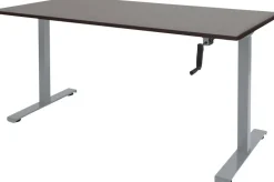 Schaffenburg Dextro Slinger Zit-sta-bureau Rechthoekig Eiken T-Voet 1.800 (B) x 800 (D) x 705 (H) mm Melamine