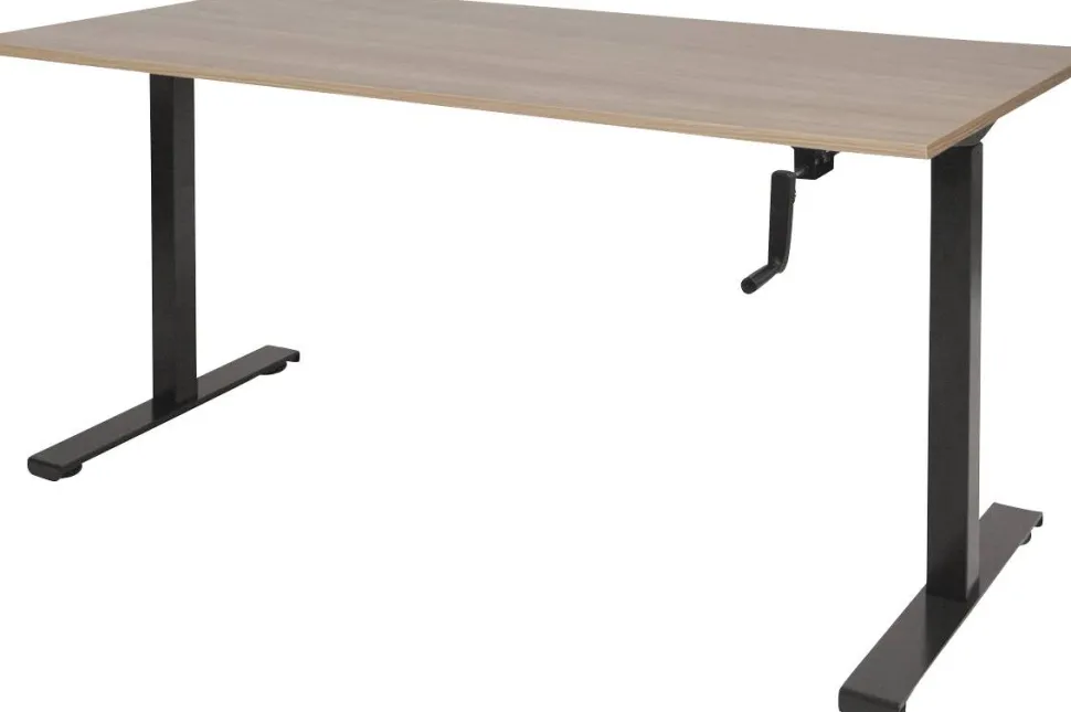 Schaffenburg Dextro Slinger Zit-sta-bureau Rechthoekig Kersen T-Voet 1.600 (B) x 800 (D) x 705 (H) mm Melamine