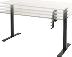 Schaffenburg Dextro Slinger Zit-sta-bureau Rechthoekig T-Voet 1.800 (B) x 800 (D) x 705 (H) mm Melamine
