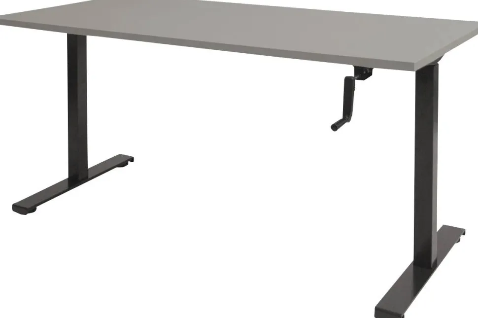 Schaffenburg Dextro Slinger Zit-sta-bureau Rechthoekig T-Voet 1.200 (B) x 800 (D) x 705 (H) mm Melamine