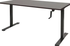 Schaffenburg Dextro Slinger Zit-sta-bureau Rechthoekig Eiken T-Voet 1.800 (B) x 800 (D) x 705 (H) mm Melamine
