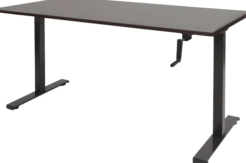 Schaffenburg Dextro Slinger Zit-sta-bureau Rechthoekig Eiken T-Voet 1.800 (B) x 800 (D) x 705 (H) mm Melamine
