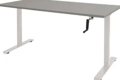 Schaffenburg Dextro Slinger Zit-sta-bureau Rechthoekig T-Voet 1.400 (B) x 800 (D) x 705 (H) mm Melamine