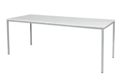 Schaffenburg Kantinetafel Domino Basic Wit, aluminium 2.000 x 800 x 740 mm