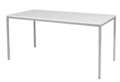 Schaffenburg Kantinetafel Domino Basic Wit, aluminium 1.600 x 800 x 740 mm