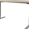 Schaffenburg Lectro Basic Zit-sta-bureau Eiken T-Voet 1.600 (B) x 800 (D) x 710 (H) mm Melamine