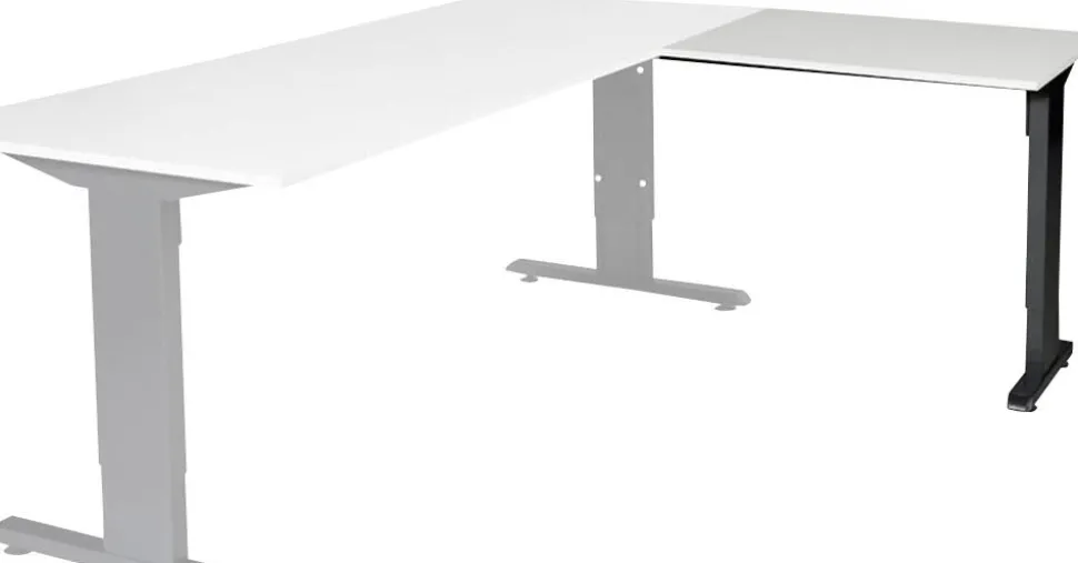 Schaffenburg Linesto Plus Bureau-uitbreiding Rechthoekig T-Voet 800 (B) x 600 (D) x 655 (H) mm Melamine