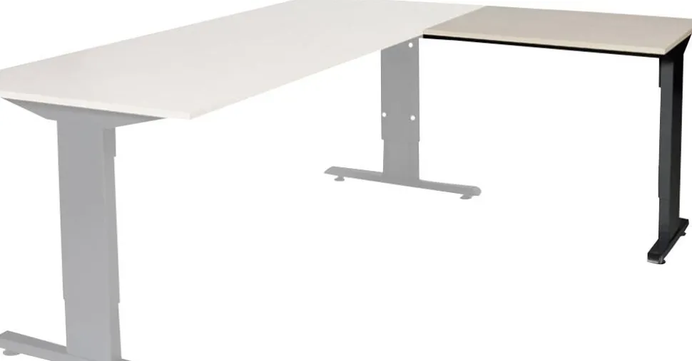 Schaffenburg Linesto Plus Bureau-uitbreiding Rechthoekig Eiken T-Voet 800 (B) x 600 (D) x 655 (H) mm Melamine