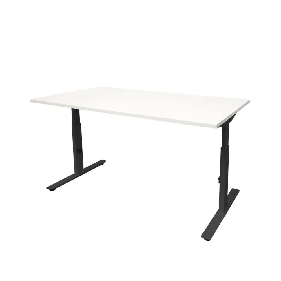 Schaffenburg Linesto Plus Bureau T-Voet 1.600 (B) x 800 (D) x 655 (H) mm Melamine