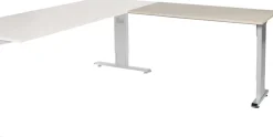 Schaffenburg Linesto Plus Bureau-uitbreiding Rechthoekig Eiken T-Voet 1.200 (B) x 600 (D) x 655 (H) mm Melamine