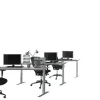 Schaffenburg Linesto Plus Bureau Rechthoekig Eiken T-Voet 1.600 (B) x 800 (D) x 655 (H) mm Melamine