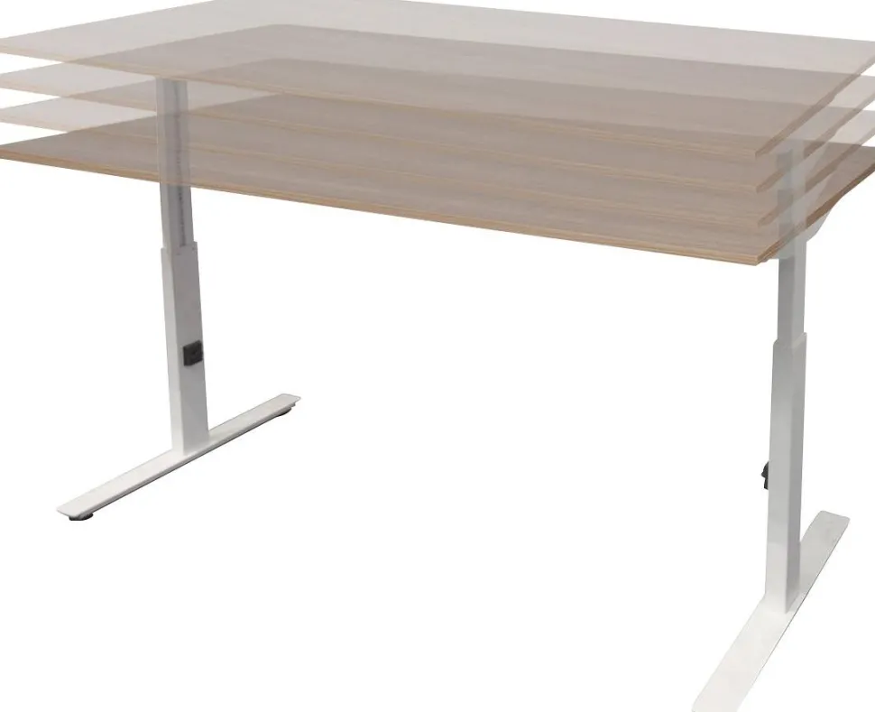 Schaffenburg Linesto Plus Bureau Rechthoekig Eiken T-Voet 1.200 (B) x 800 (D) x 655 (H) mm Melamine