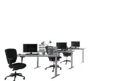 Schaffenburg Linesto Plus Bureau Rechthoekig Eiken T-Voet 1.200 (B) x 800 (D) x 655 (H) mm Melamine