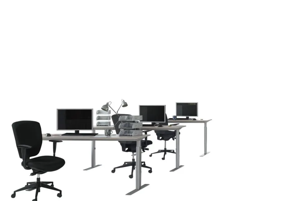 Schaffenburg Linesto Plus Bureau Rechthoekig Eiken T-Voet 1.200 (B) x 800 (D) x 655 (H) mm Melamine