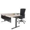 Schaffenburg Linesto Plus Bureau Rechthoekig T-Voet 1.400 (B) x 800 (D) x 655 (H) mm Melamine