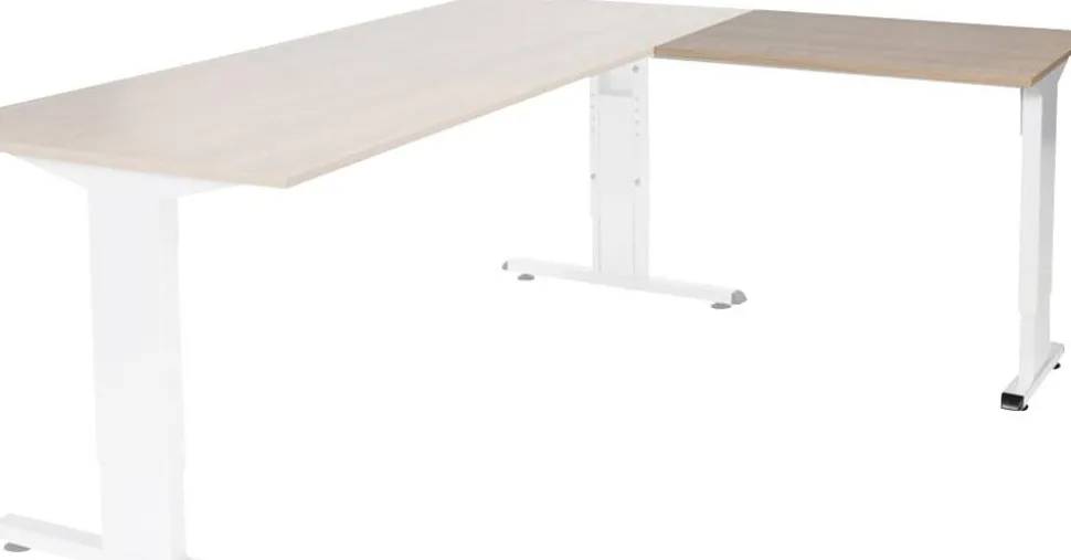 Schaffenburg Linesto Plus Bureau-uitbreiding Rechthoekig Kersen T-Voet 800 (B) x 600 (D) x 655 (H) mm Melamine