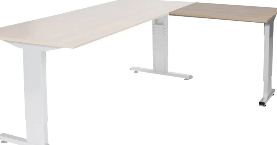 Schaffenburg Linesto Plus Bureau-uitbreiding Rechthoekig Eiken T-Voet 800 (B) x 600 (D) x 655 (H) mm Melamine
