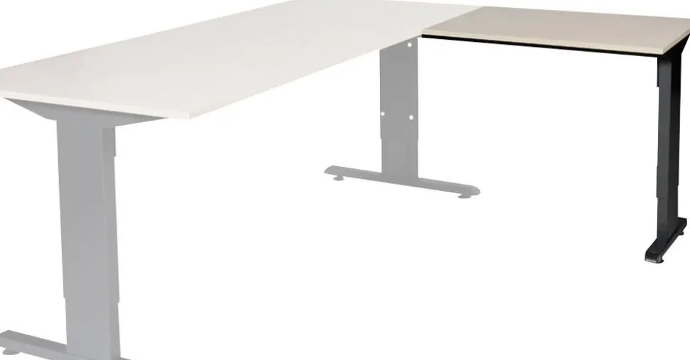 Schaffenburg Linesto Plus Bureau-uitbreiding Rechthoekig Eiken T-Voet 800 (B) x 600 (D) x 655 (H) mm Melamine
