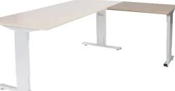 Schaffenburg Linesto Plus Bureau-uitbreiding Rechthoekig Kersen T-Voet 800 (B) x 600 (D) x 655 (H) mm Melamine