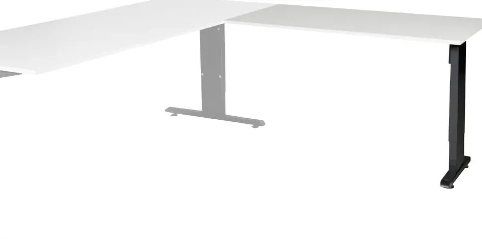 Schaffenburg Linesto Plus Bureau-uitbreiding Rechthoekig T-Voet 1.200 (B) x 600 (D) x 655 (H) mm Melamine