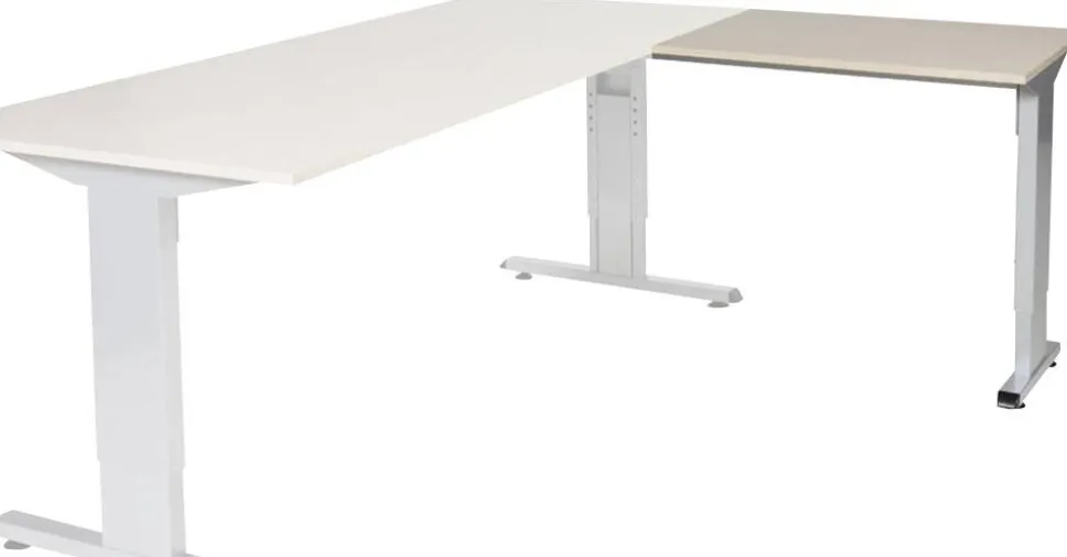 Schaffenburg Linesto Plus Bureau-uitbreiding Rechthoekig Eiken T-Voet 800 (B) x 600 (D) x 655 (H) mm Melamine