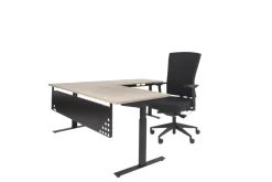 Schaffenburg Linesto Plus Bureau Rechthoekig Eiken T-Voet 1.400 (B) x 800 (D) x 655 (H) mm Melamine