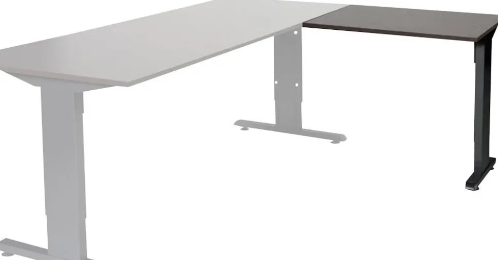 Schaffenburg Linesto Plus Bureau-uitbreiding Rechthoekig Eiken T-Voet 800 (B) x 600 (D) x 655 (H) mm Melamine