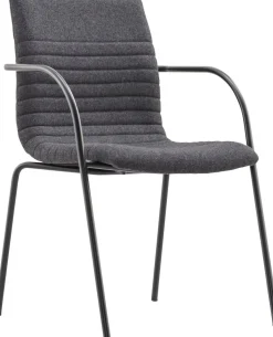 Schaffenburg Serie 140 Bürostuhl Stof Vaste armleuning Grijs 120 kg ATC4-140-GF-BB 550 x 643 x 852 mm