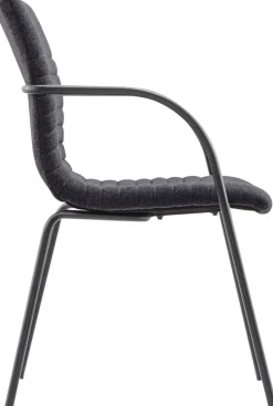 Schaffenburg Serie 140 Bürostuhl Stof Vaste armleuning Grijs 120 kg ATC4-140-GF-BB 550 x 643 x 852 mm