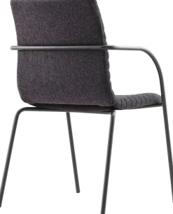 Schaffenburg Serie 140 Bürostuhl Stof Vaste armleuning Grijs 120 kg ATC4-140-GF-BB 550 x 643 x 852 mm
