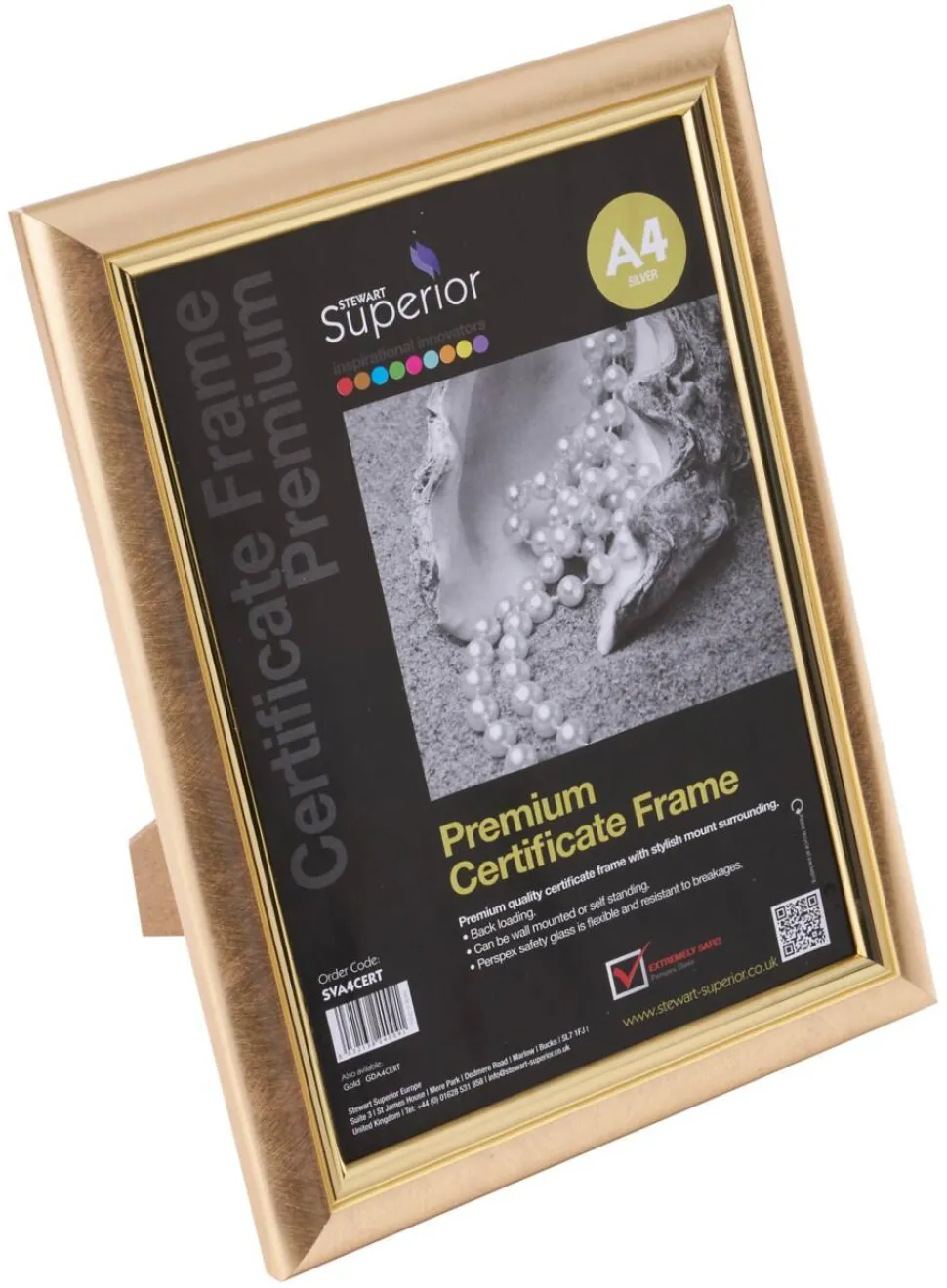 Seco A4 Fotolijst GDA4CERT 26 (B) x 26 (D) x 2,2 (H) cm GDA4CERT