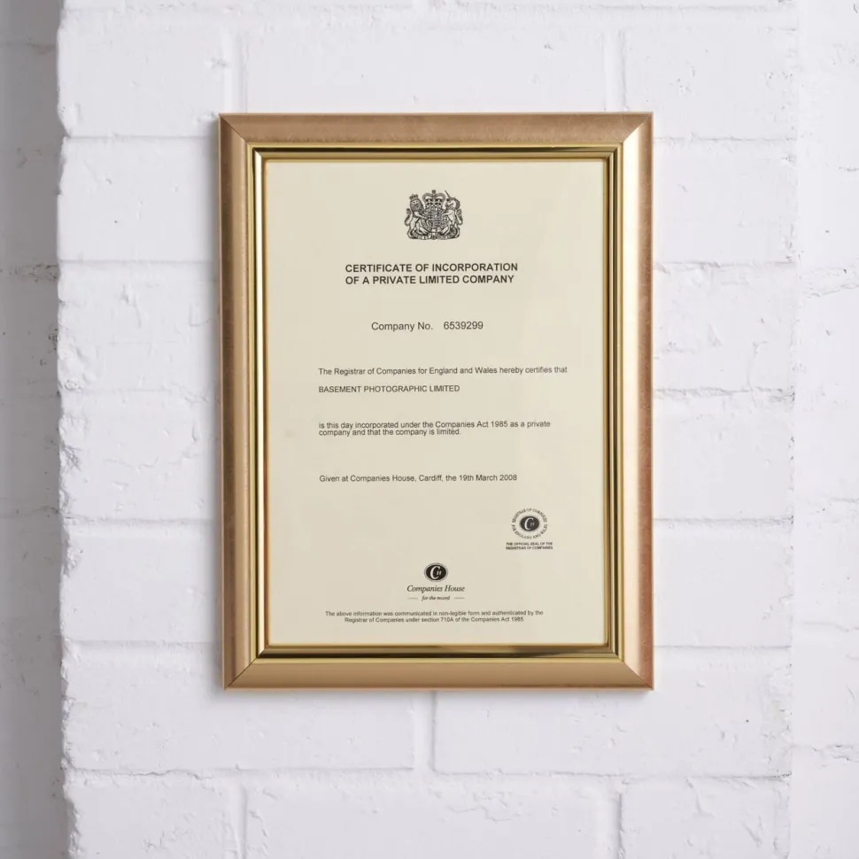 Seco A4 Fotolijst GDA4CERT 26 (B) x 26 (D) x 2,2 (H) cm GDA4CERT