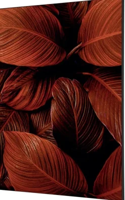 SHOWDOWN Botanical Leaves Textielen Wanddecoratie Multikleur Aluminium