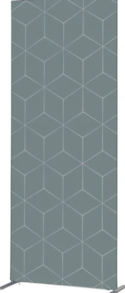 SHOWDOWN Deco Scheidingswand Aluminium Grijs 1.020 x 450 x 2.020 mm