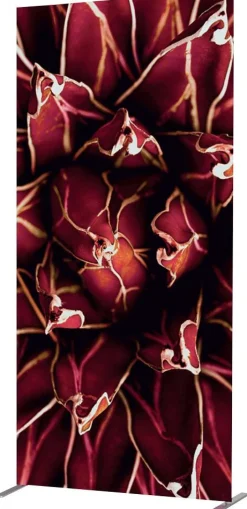 SHOWDOWN Deco Scheidingswand Aluminium Rood 1.020 x 450 x 2.020 mm