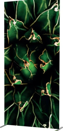 SHOWDOWN Deco Scheidingswand Aluminium Groen 1.020 x 450 x 2.020 mm