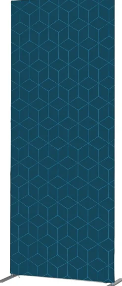 SHOWDOWN Deco Scheidingswand Aluminium Blauw 1.020 x 450 x 2.020 mm
